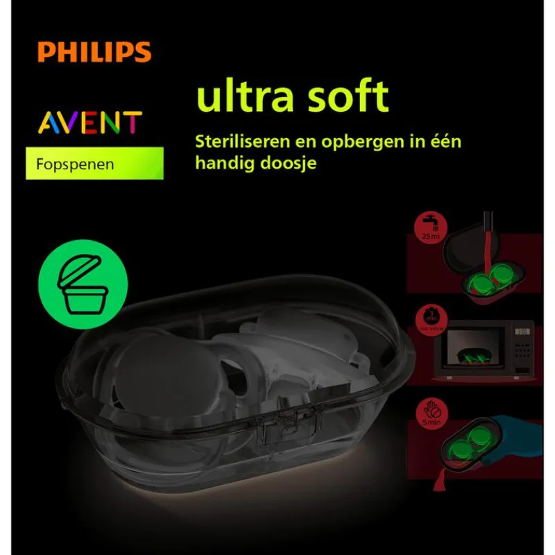 Philips Avent Fopspeen Ultra Soft 18M+ Double Pack - SCF093/05