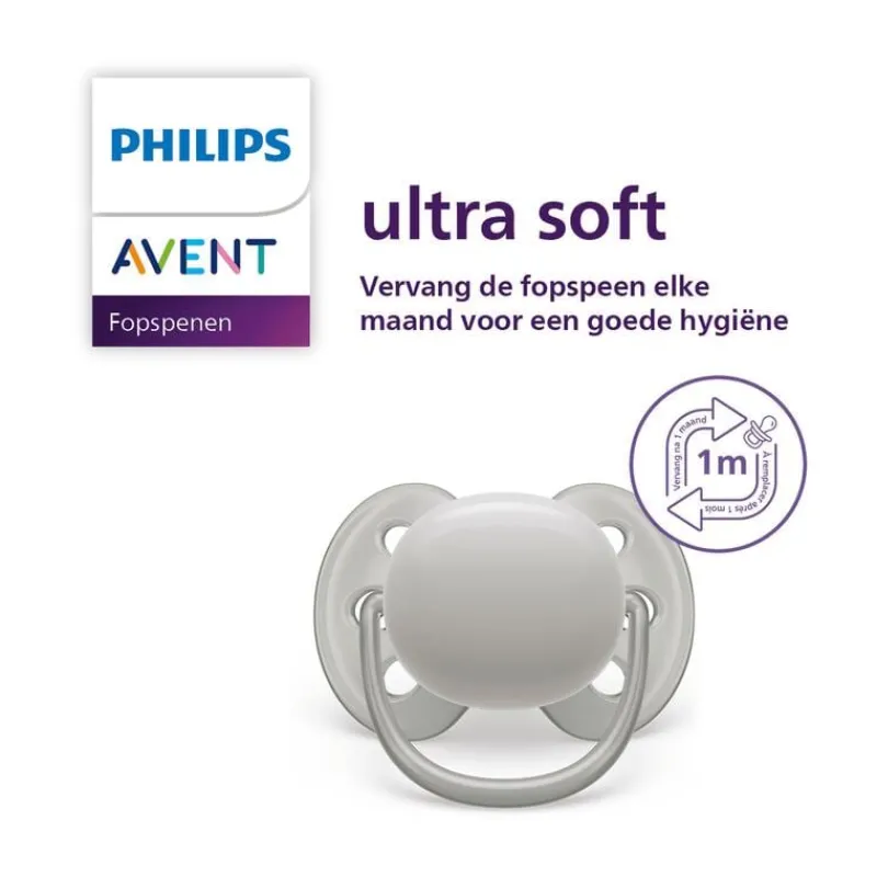 Philips Avent Fopspeen Ultra Soft 18M+ Double Pack - SCF093/05