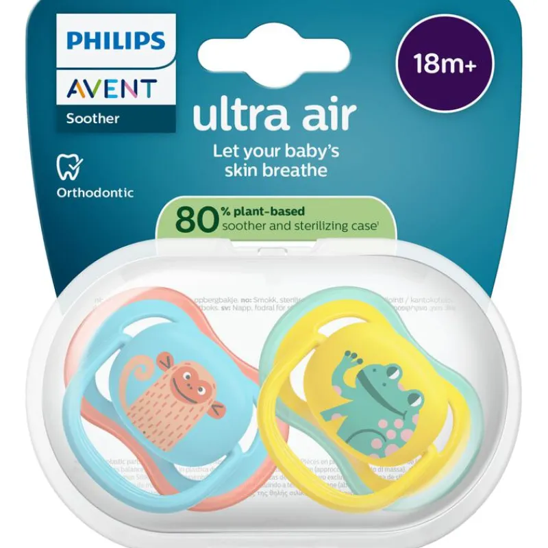 Philips Avent Fopspeen Ultra Air Day 18M+ Double Pack, mixed - SCF349/49