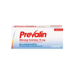 Prevalin Allerstop Hooikoorts Tabletten Cetirizine 10mg 7 stuks