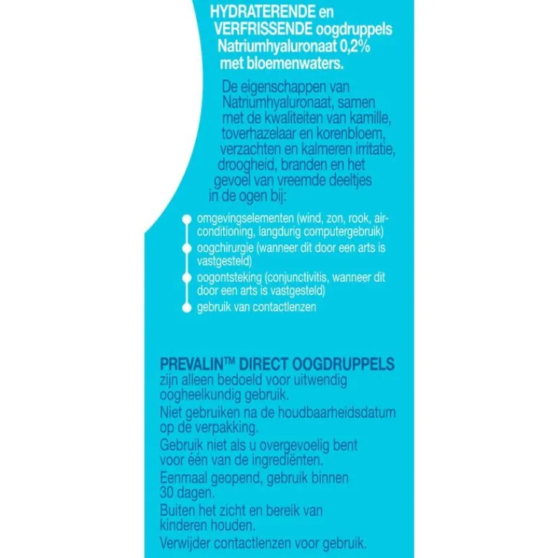 Prevalin Direct Oogdruppels bij Hooikoorts 10 ML
