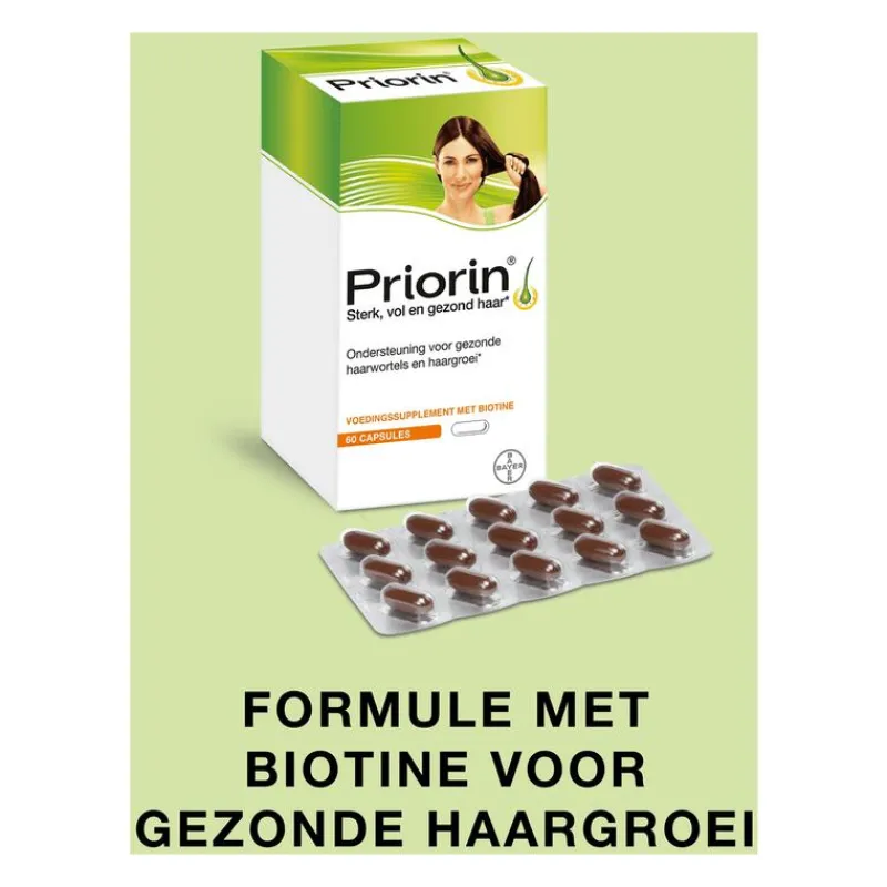 Priorin 60 Capsules Met Biotine Voor Sterk En Vol Haar Van Binnenuit