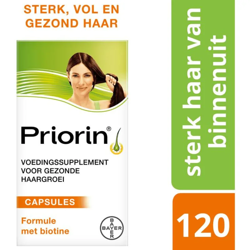 Priorin 120 Capsules Met Biotine Voor Sterk En Vol Haar Van Binnenuit