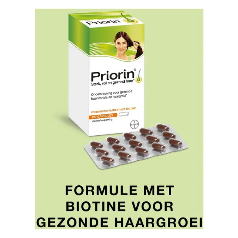 Priorin 120 Capsules Met Biotine Voor Sterk En Vol Haar Van Binnenuit