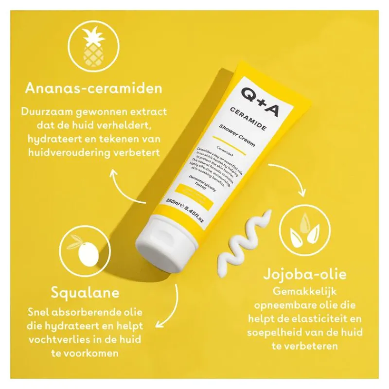 Q+A Ceramide Shower Cream 250 ML