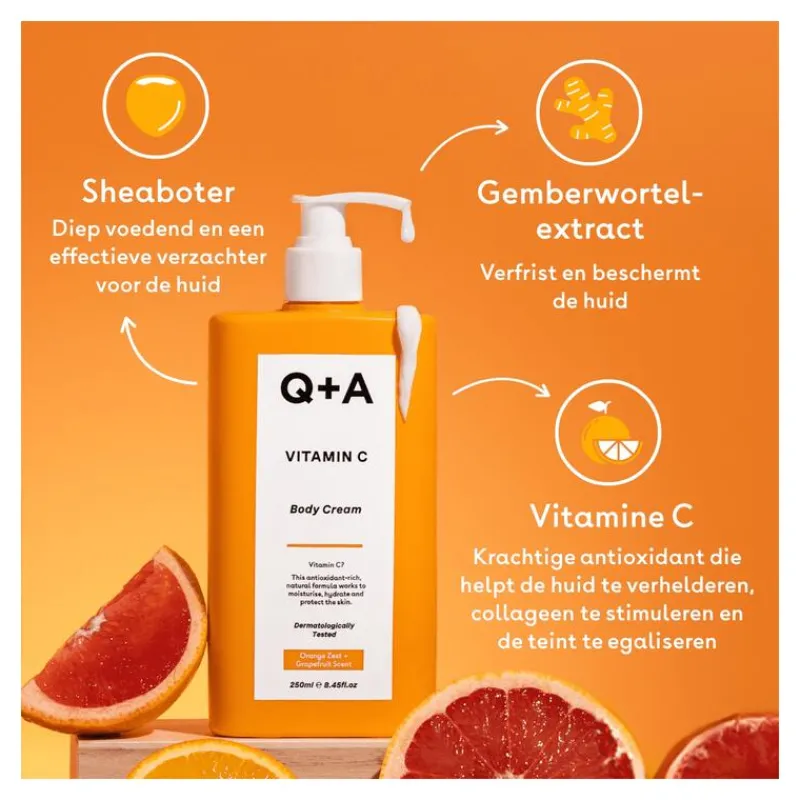 Q+A Vitamin C Body Cream 250 ML