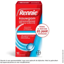 Rennie Kauwgom Suikervrij 10 stuks