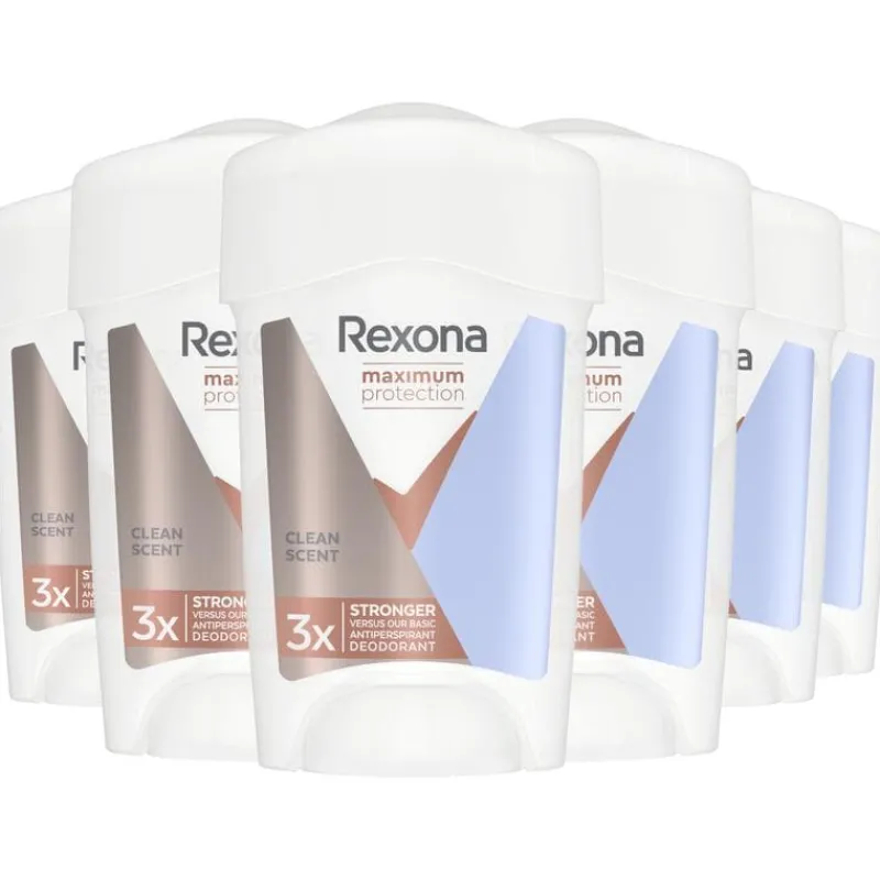 Rexona Women Maximum Protection Clean Scent Deodorant Stick 45 ML Multipack 6 stuks