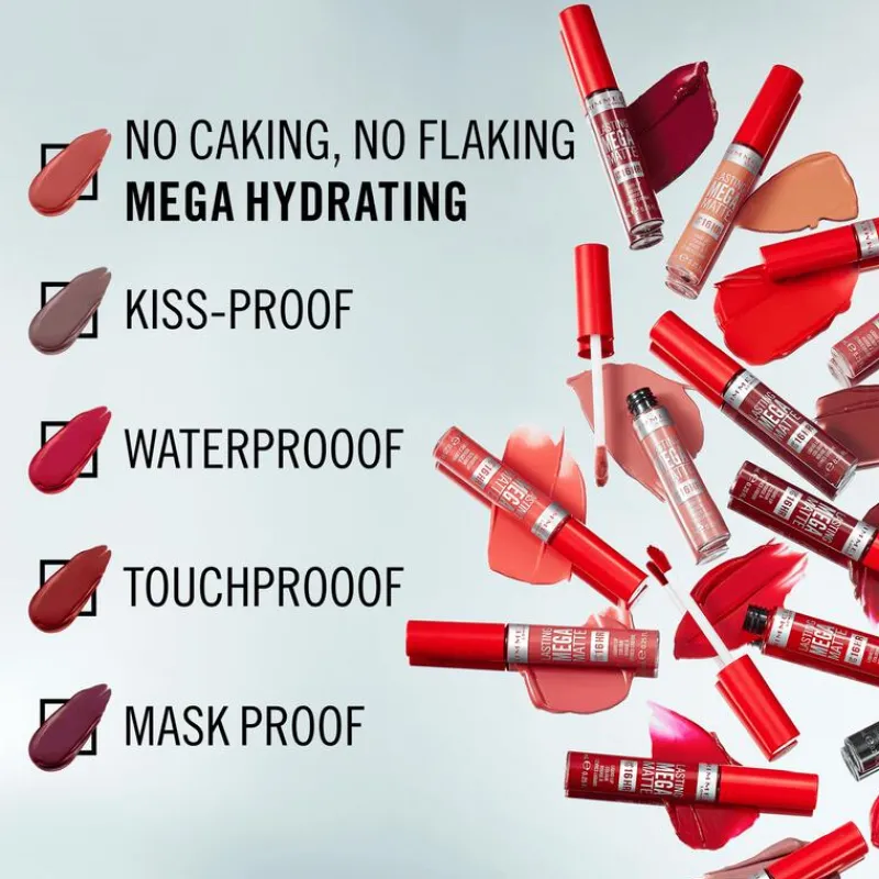 Rimmel London Lasting Mega Matte Liquid Lipstick 500Fire Starter
