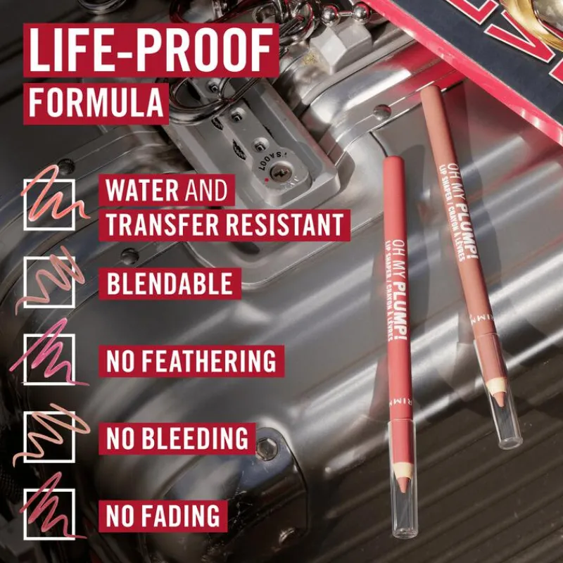 Rimmel London Oh My Plump! Lip Liner - Bruin -