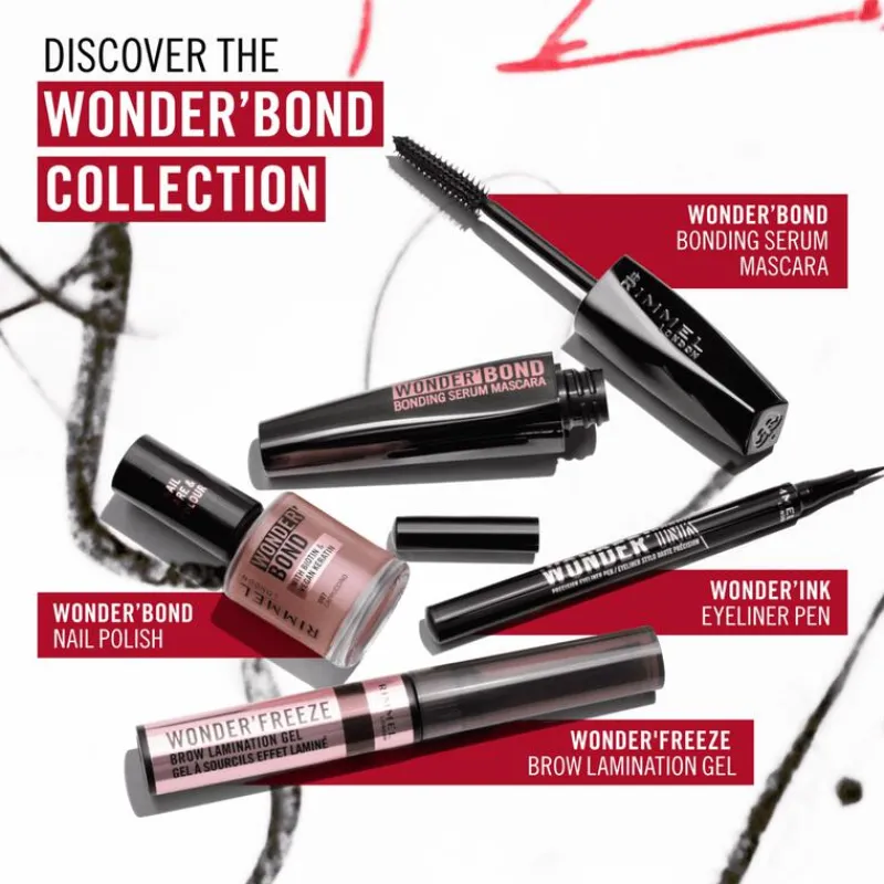 Rimmel London Wonder'Bond Care+Color Nagellak - Bruin -