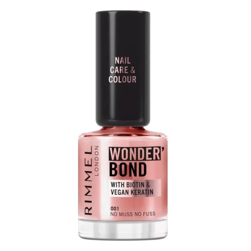 Rimmel London Wonder'Bond Care+Color Nagellak - Roze -