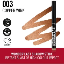 Rimmel London Wonder'last Oogschaduw Stick 003 Copper Wink 1.64 G