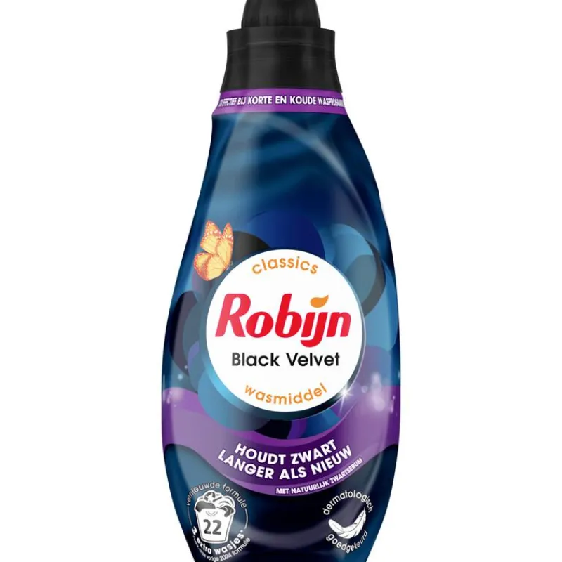 Robijn Klein & Krachtig Classics Black Velvet Wasmiddel22 Wasbeurten 665 ML