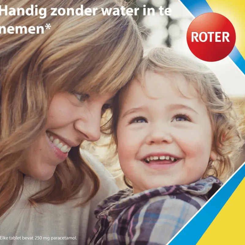 Roter Paracetamol smelttablet 250 mg Junior 20 tabletten