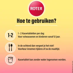 Roter Vitamine C Forte Weerstand Framboos 75 tabletten