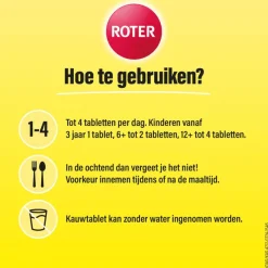 Roter Vitamine C 70 mg citroen 400 kauwtabletten
