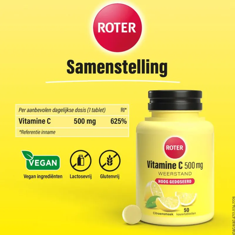 Roter Vitamine C 500 mg Citroen 50 tabletten