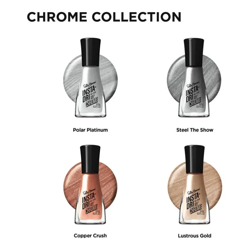 Sally Hansen Insta-Dri Chrome Nagellak - Zilver -