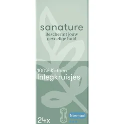 Sanature 100% Katoenen Inlegkruisjes Normaal Doosje 24 stuks