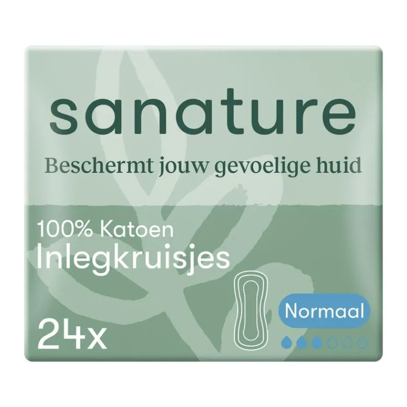 Sanature 100% Katoenen Inlegkruisjes Normaal Zakje 24 stuks