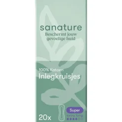 Sanature 100% Katoenen Inlegkruisjes Super 20 stuks
