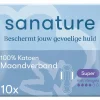 Sanature 100% Katoenen Maandverband Ultra Super Met Vleugels 10 stuks