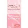 Sanature 100% Katoenen Tampons Mini 16 stuks