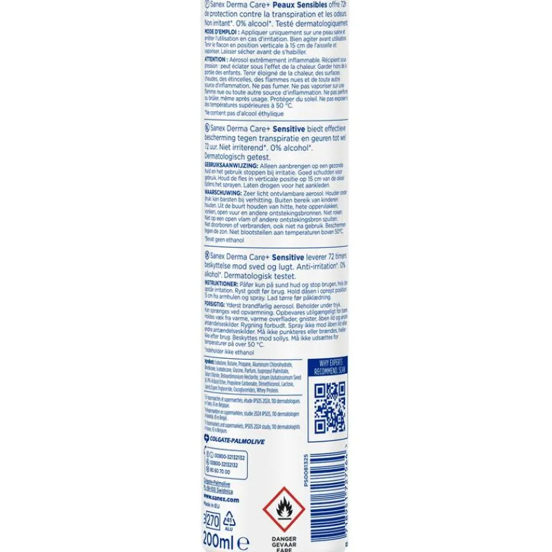 Sanex Dermo Sensitive Deodorant Spray 200 ML
