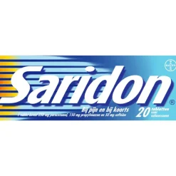 Saridon snel bij stevige hoofdpijn 20 tabletten