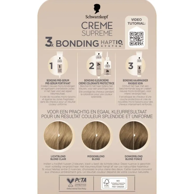 Schwarzkopf Creme Supreme Haarkleuring 8-0 Natuurlijk Blond