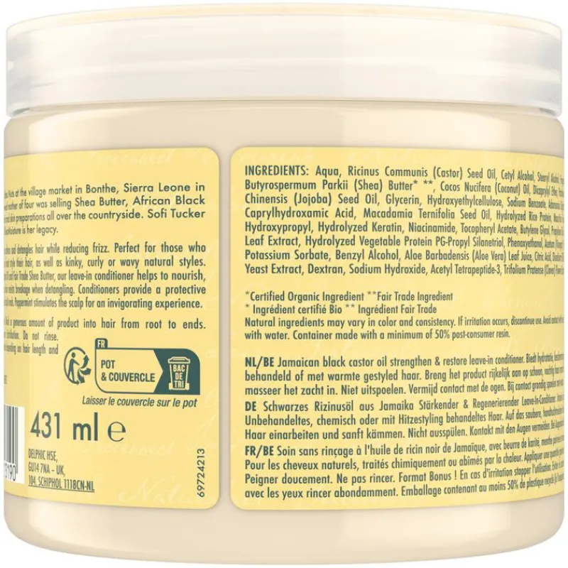 Shea Moisture Jamaican Black Castor Oil Leave in Conditioner