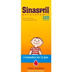 Sinaspril Vloeibaar paracetamol 120 mg 100 ML