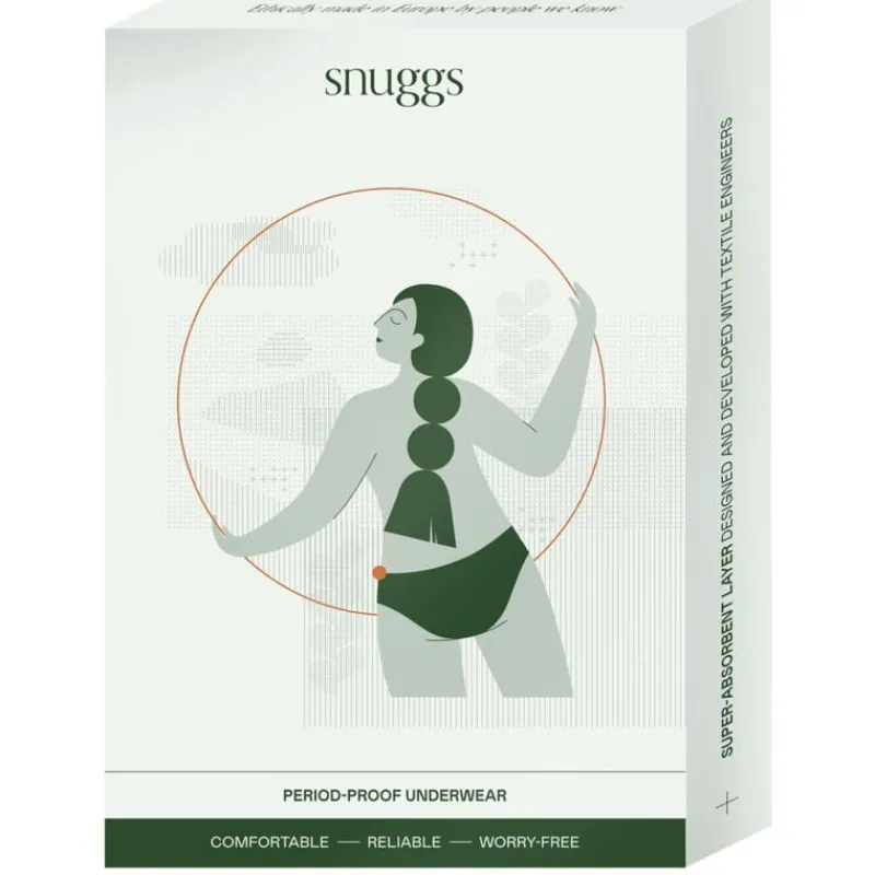 Snuggs period underwear Brazilian light black S