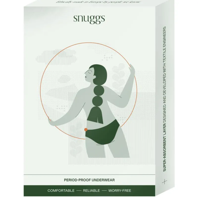 Snuggs period underwear Brazilian light black M