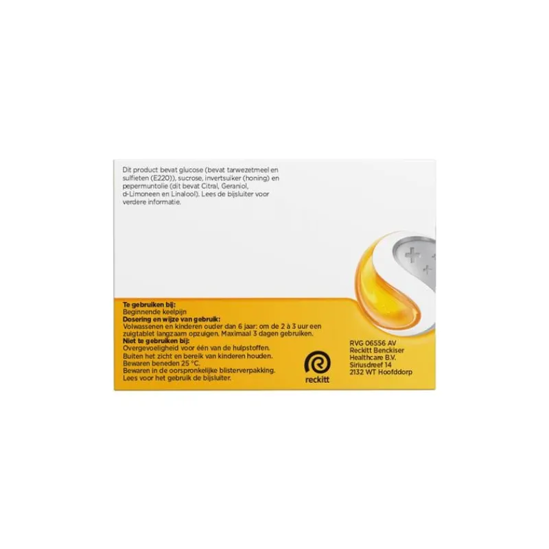 Strepsils Citroen & Honing Zuigtabletten 36 Stuks