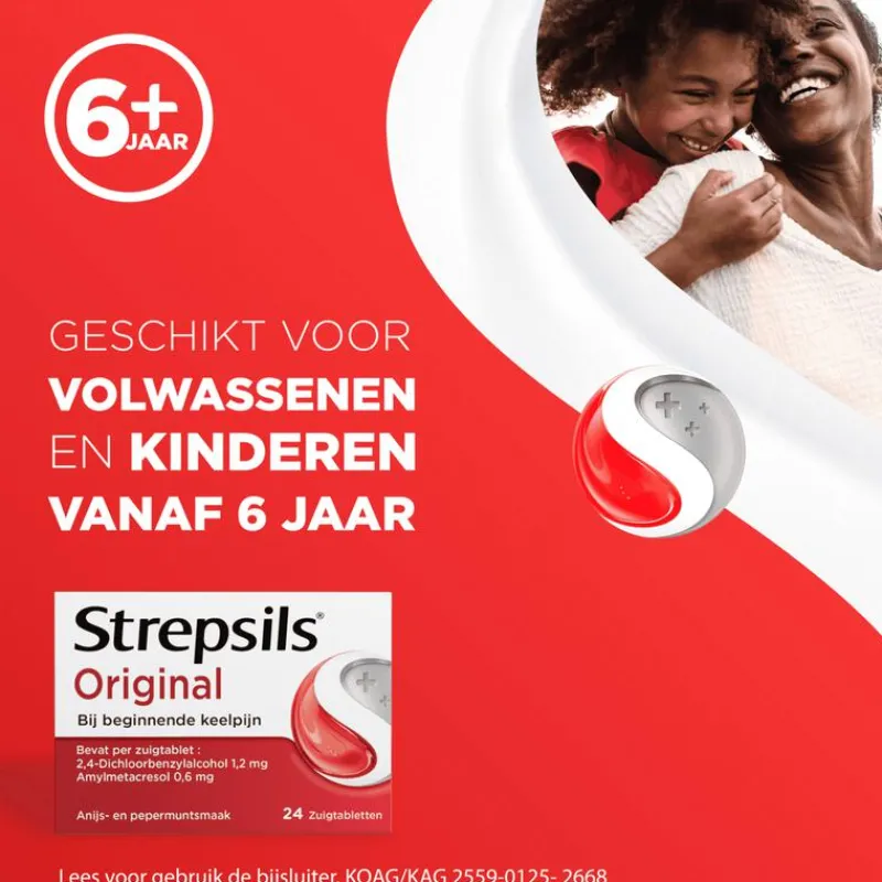 Strepsils zuigtabletten normaal 24 stuks
