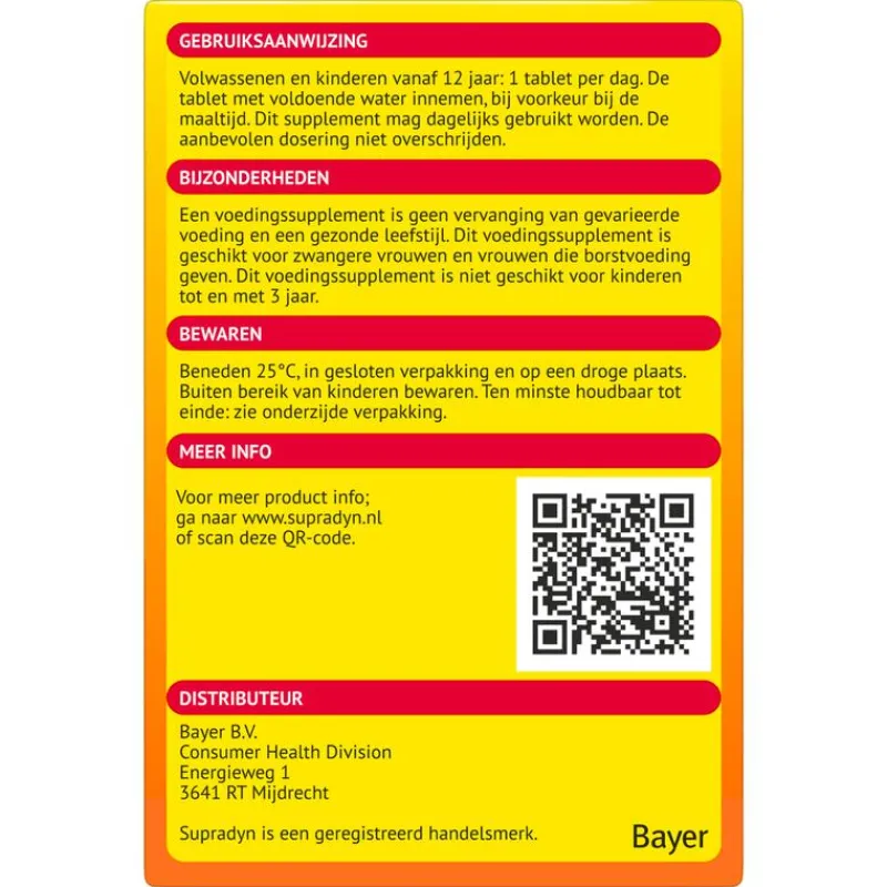Supradyn Complex Forte Multivitamine Voor Extra Energie 35 Tabletten