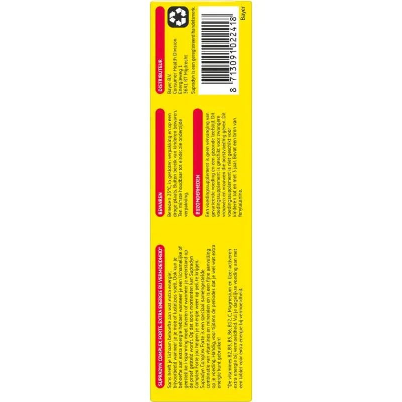 Supradyn Complex Forte Multivitamine Voor Extra Energie 15 Bruistabletten