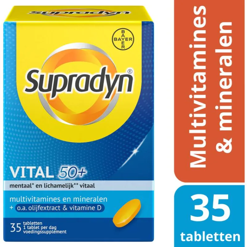 Supradyn Vital 50+ multivitamines voor vijftigplussers 35 tabletten