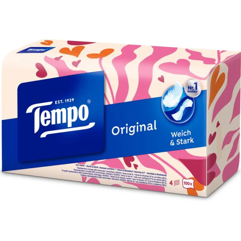 Tempo Original Box 4 Laags Zakdoekjes 100 stuks