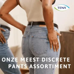 Tena Silhouette Plus Low Waist Wegwerp Broekjes Zwart L 10 stuks