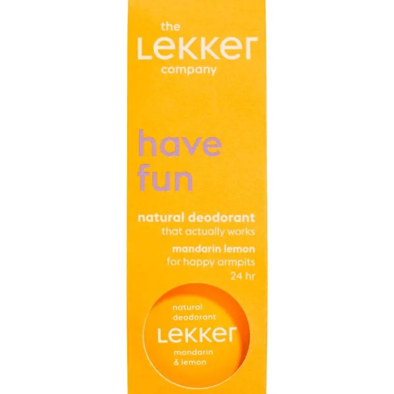 The Lekker Company Mandarijn & Citroen Deodorant Crème 30 Gram