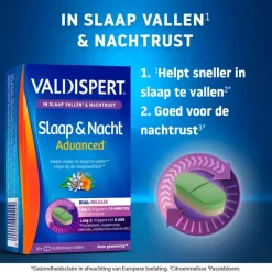 Valdispert Slaap en Nacht Advanced 30 Stuks
