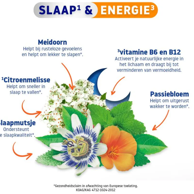 Valdispert Slaap & Fris Wakker Tabletten 24 stuks