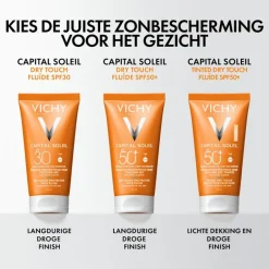 Vichy Capital Soleil Dry Touch Zonnecrème Gezicht SPF30 50 ML