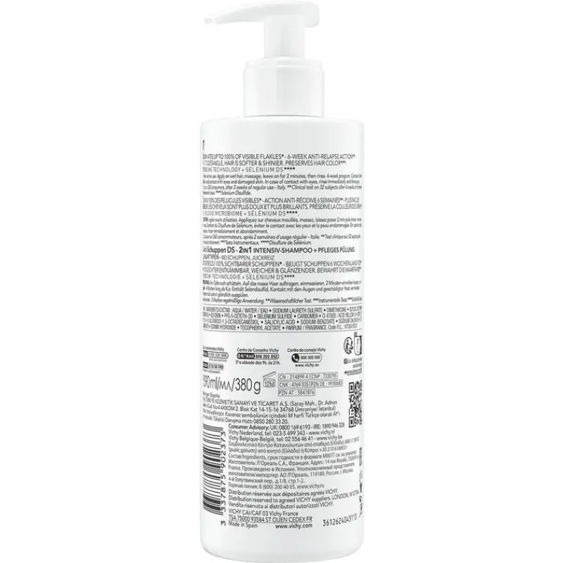 Vichy Dercos Anti-Roos 2-In-1 Shampoo + Conditioner 390 ML