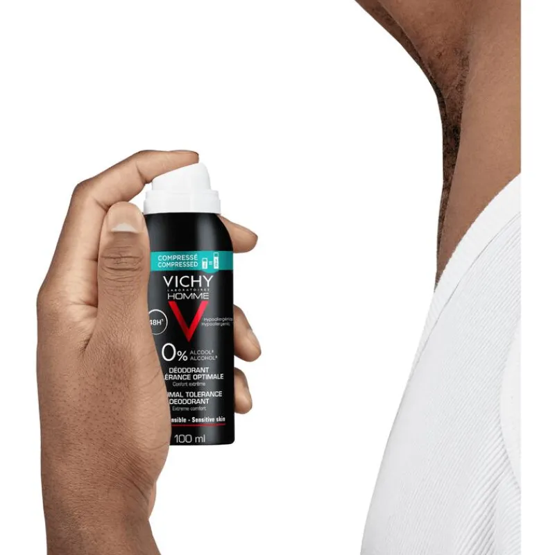 Vichy Homme Deodorant Spray Compressed 100 ML