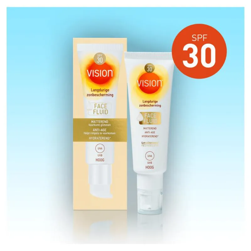 Vision Zonnebrand Face Fluid SPF30 50 ML