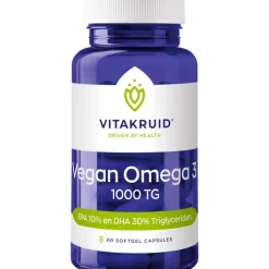 Vitakruid Vegan Omega-3 1000 TG capsules - 60 softgel capsules